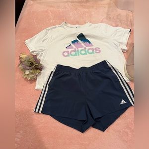 💐Crop Top and Shorts Set